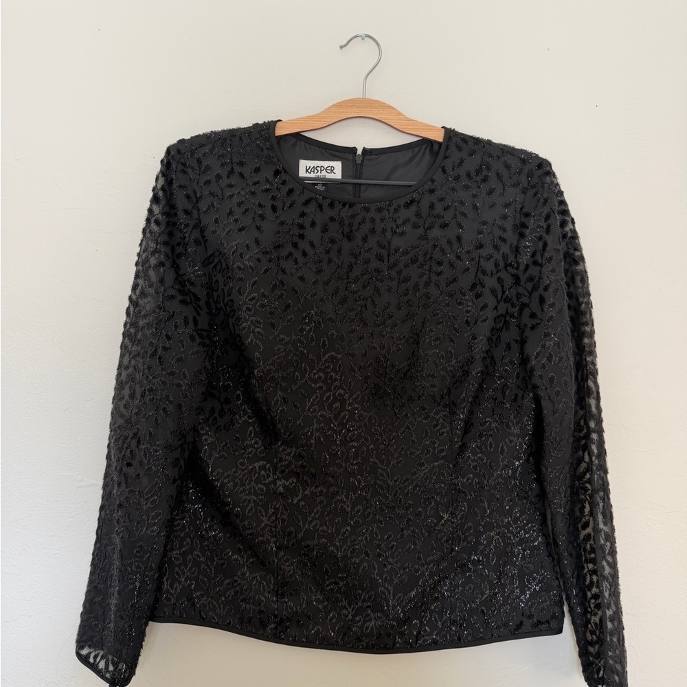 Kasper Women's Elegant Black Blouse